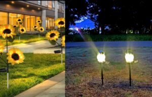 Focos solares LED en tu jardín o terraza