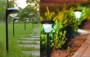 Focos solares LED en tu jardín o terraza